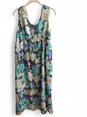 Boutique Custom Floral Empire Waist Maxi Dress - Bridgerton Aesthetic